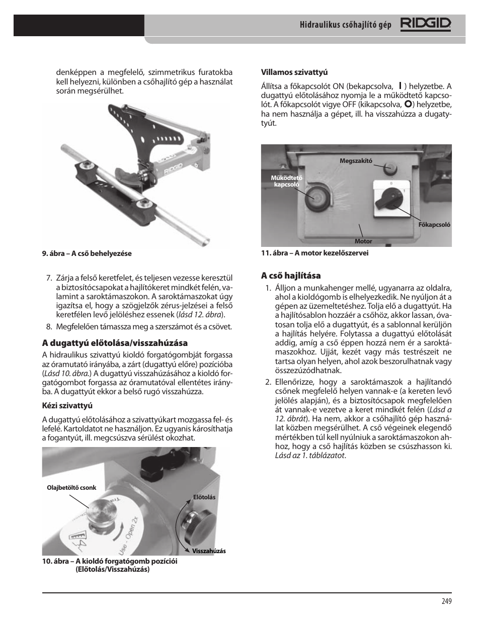 RIDGID Hydraulic Pipe Bender User Manual | Page 251 / 358