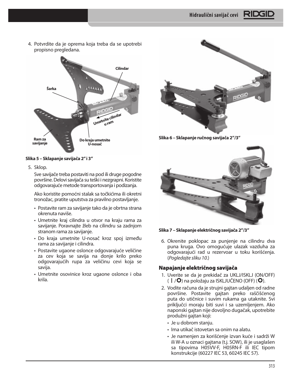 RIDGID Hydraulic Pipe Bender User Manual | Page 315 / 358