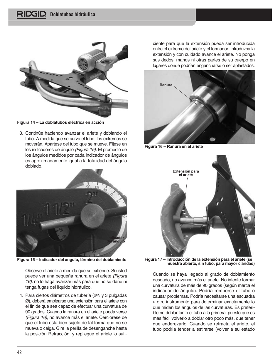 RIDGID Hydraulic Pipe Bender User Manual | Page 44 / 358