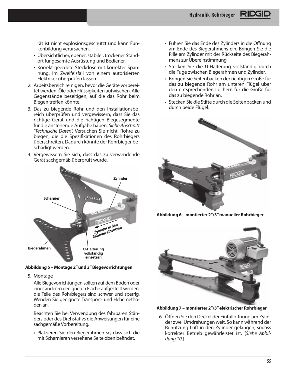 RIDGID Hydraulic Pipe Bender User Manual | Page 57 / 358