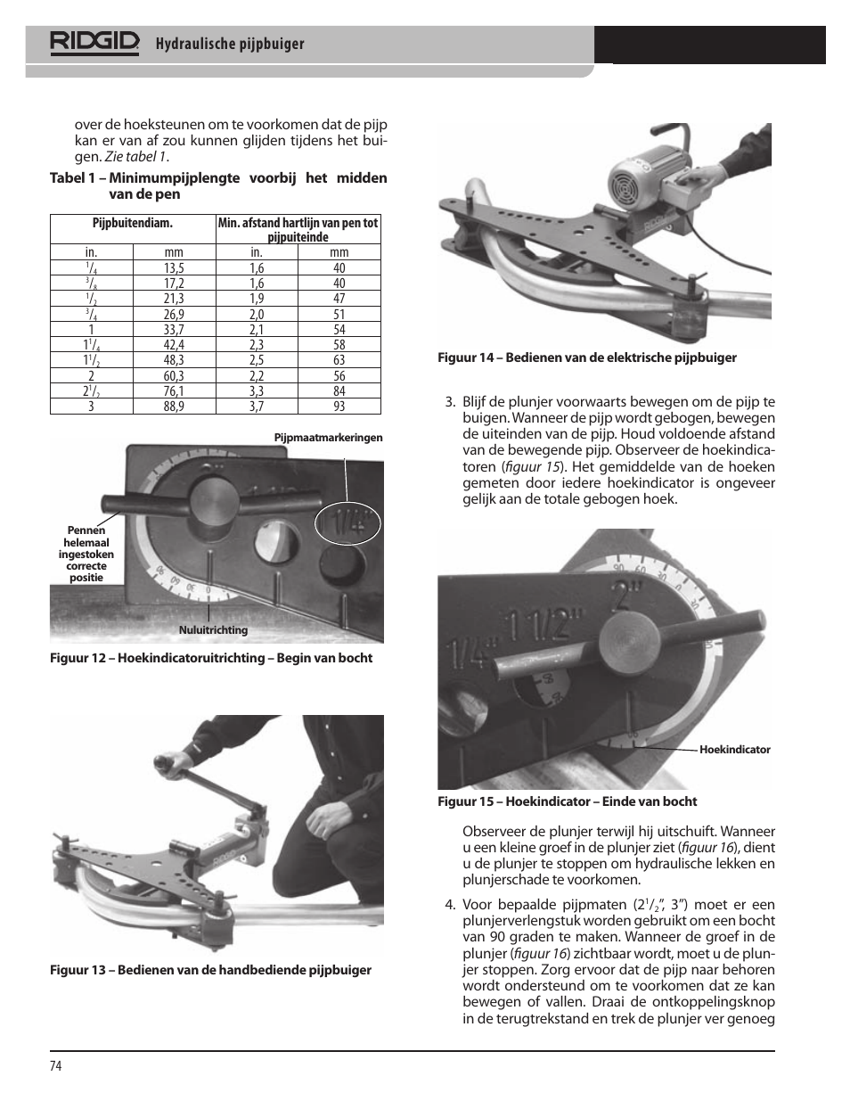 Hydraulische pijpbuiger | RIDGID Hydraulic Pipe Bender User Manual | Page 76 / 358