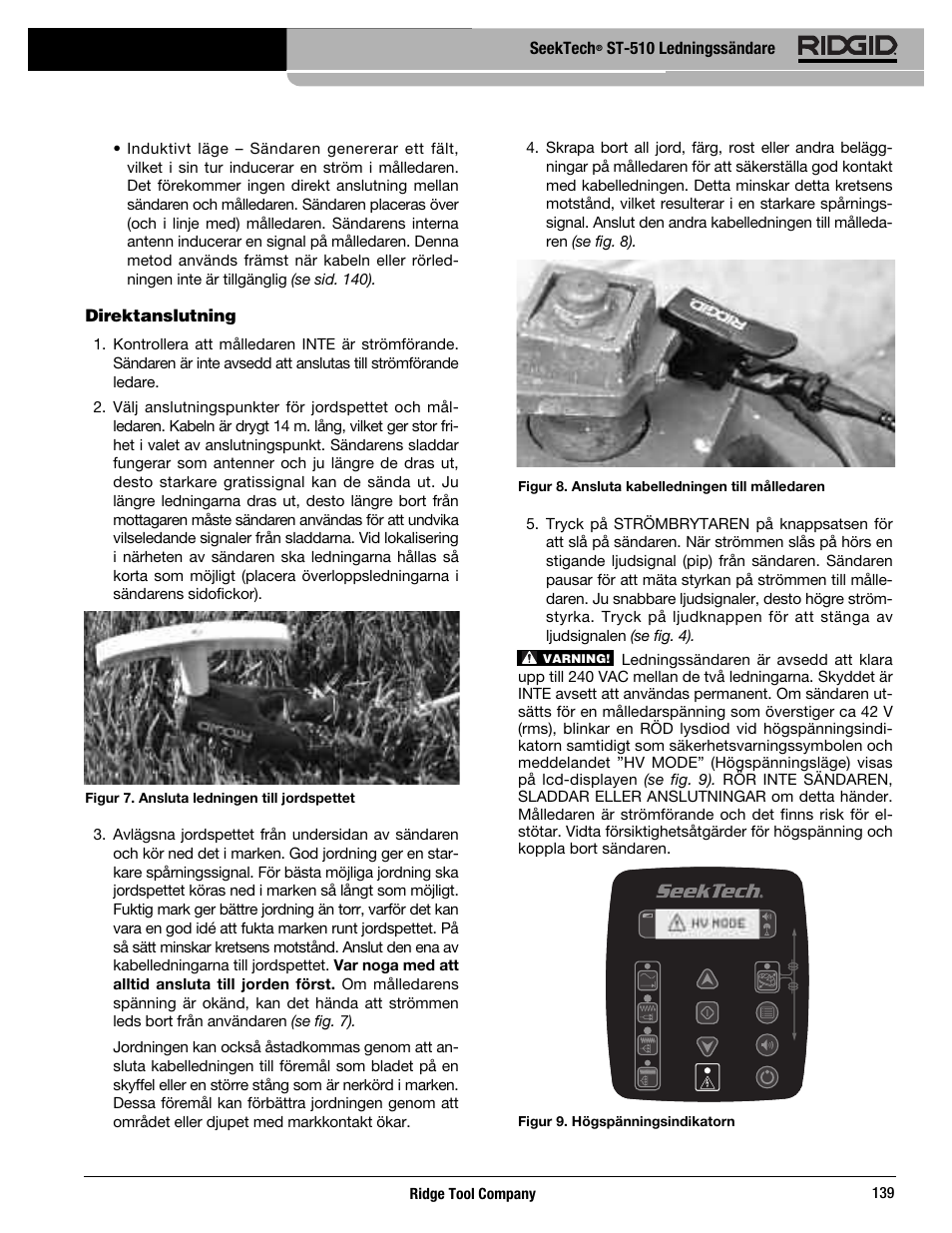 RIDGID SeekTech ST-510 User Manual | Page 141 / 403