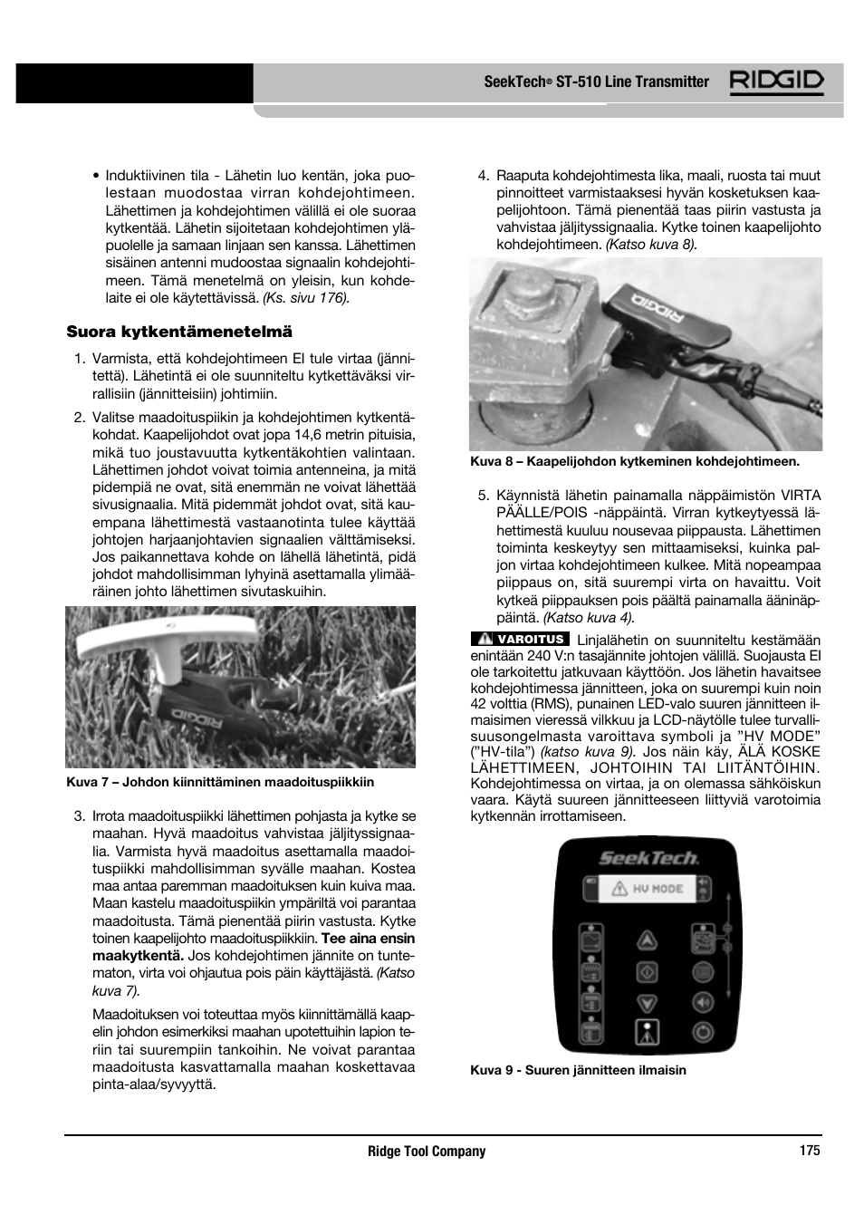 RIDGID SeekTech ST-510 User Manual | Page 177 / 403