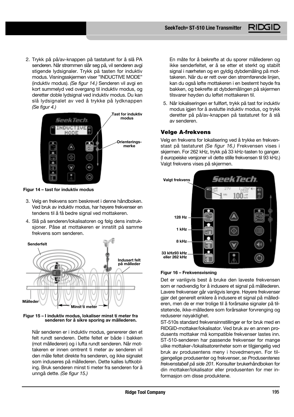 RIDGID SeekTech ST-510 User Manual | Page 197 / 403