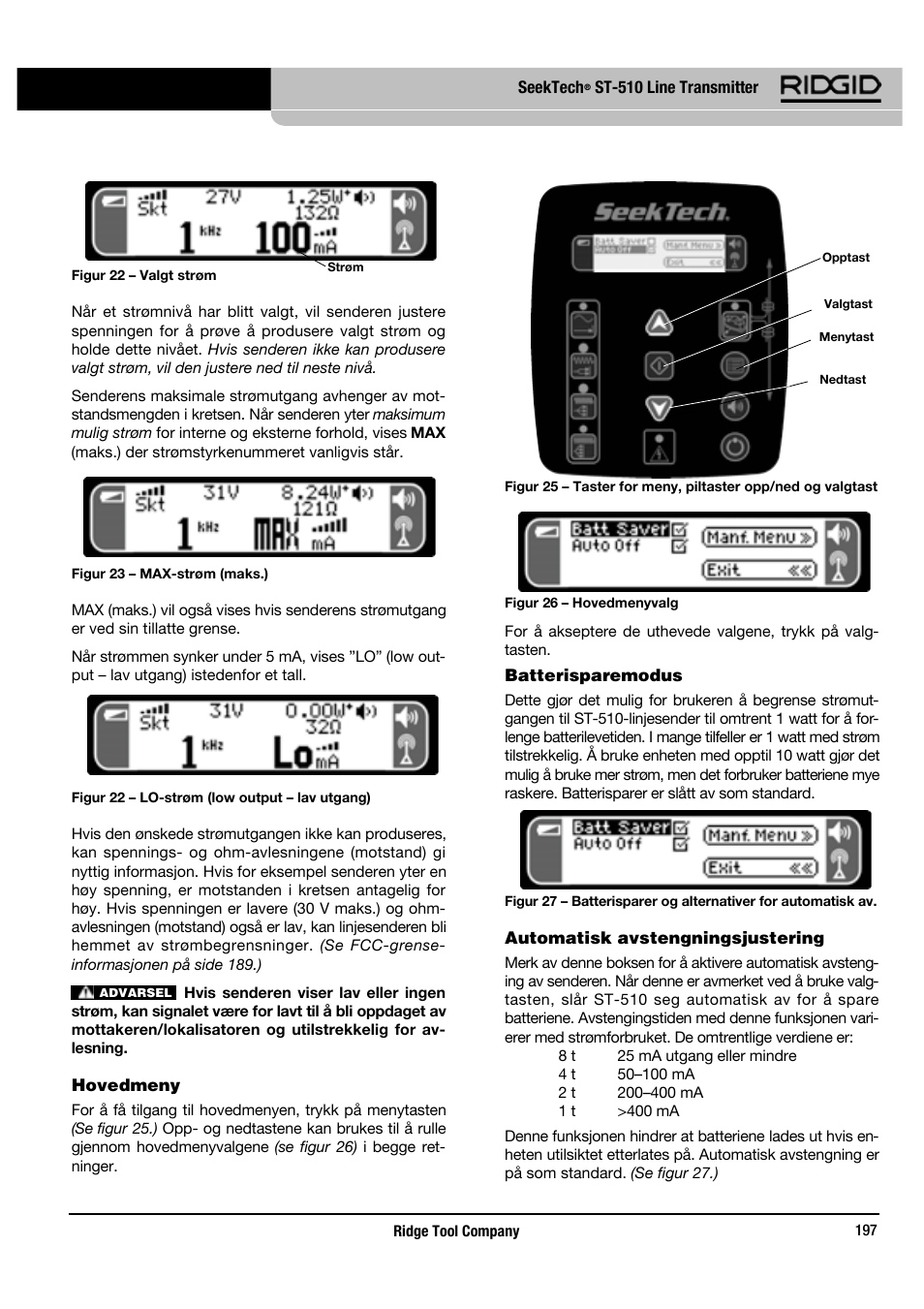 RIDGID SeekTech ST-510 User Manual | Page 199 / 403