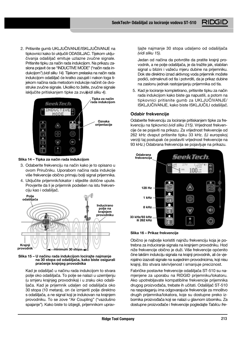 RIDGID SeekTech ST-510 User Manual | Page 215 / 403