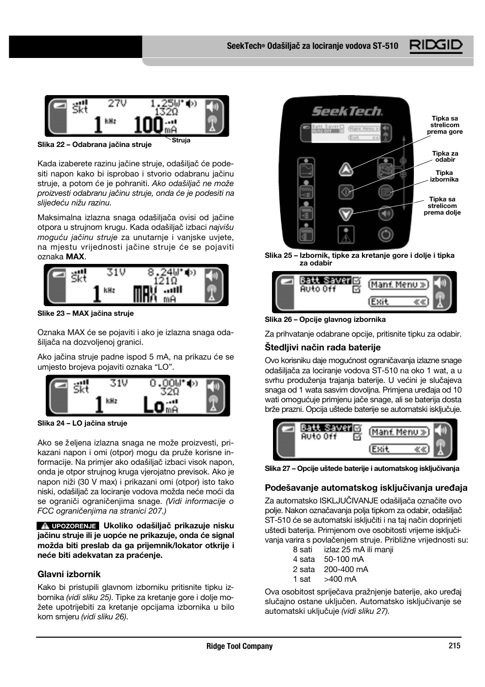 RIDGID SeekTech ST-510 User Manual | Page 217 / 403