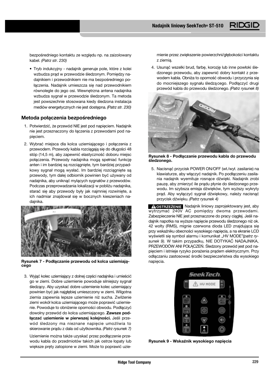 RIDGID SeekTech ST-510 User Manual | Page 231 / 403