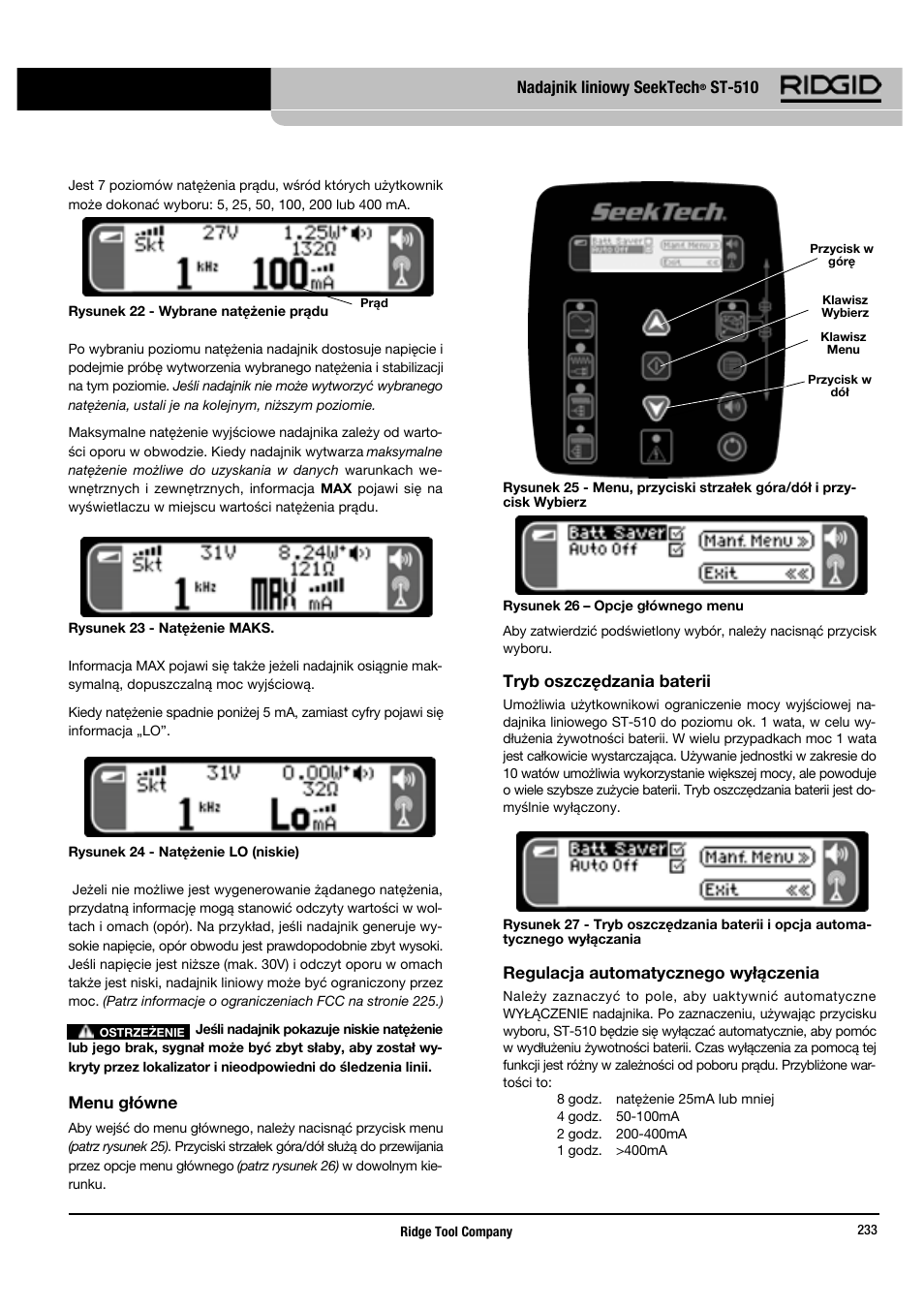 RIDGID SeekTech ST-510 User Manual | Page 235 / 403