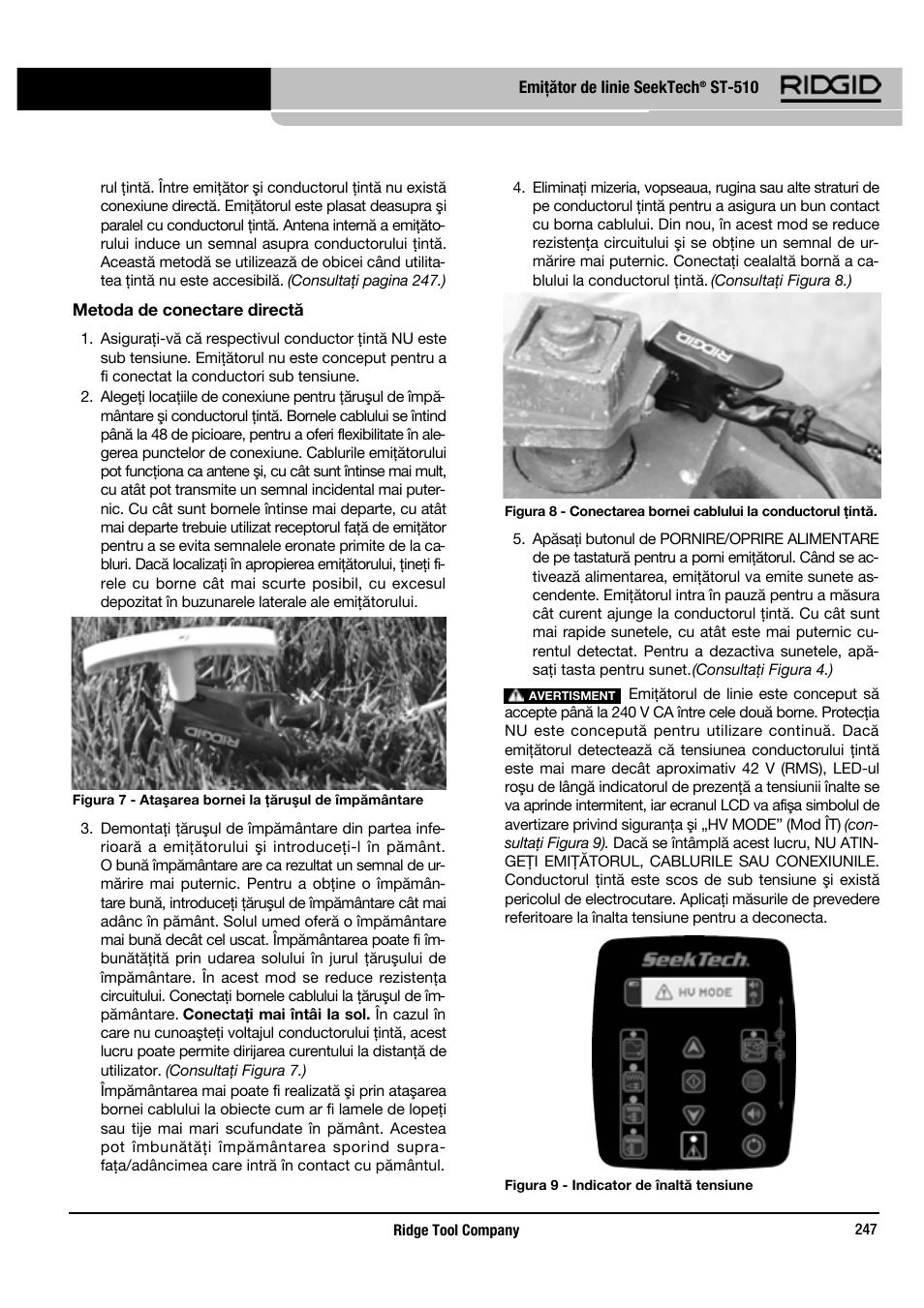 RIDGID SeekTech ST-510 User Manual | Page 249 / 403