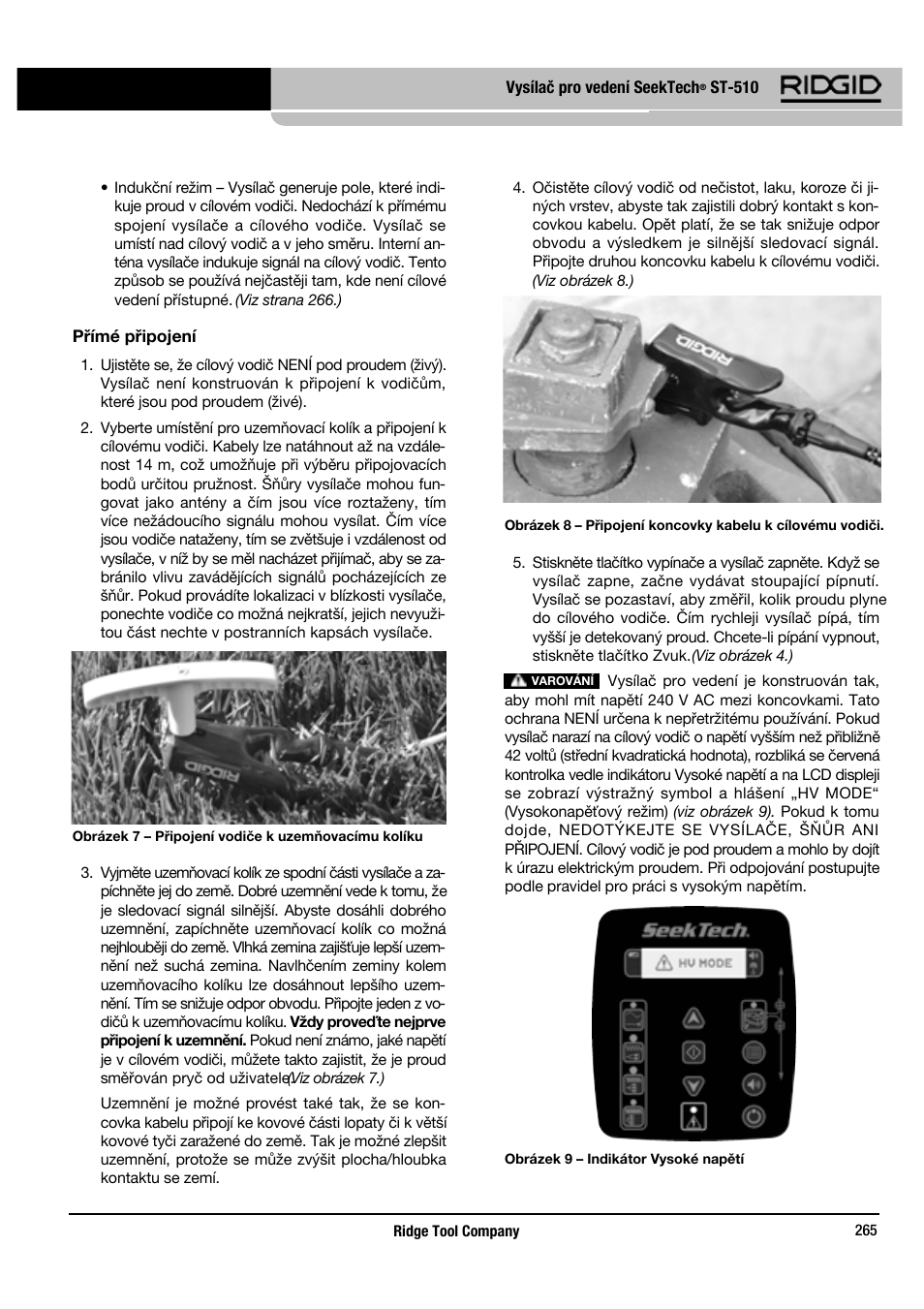 RIDGID SeekTech ST-510 User Manual | Page 267 / 403