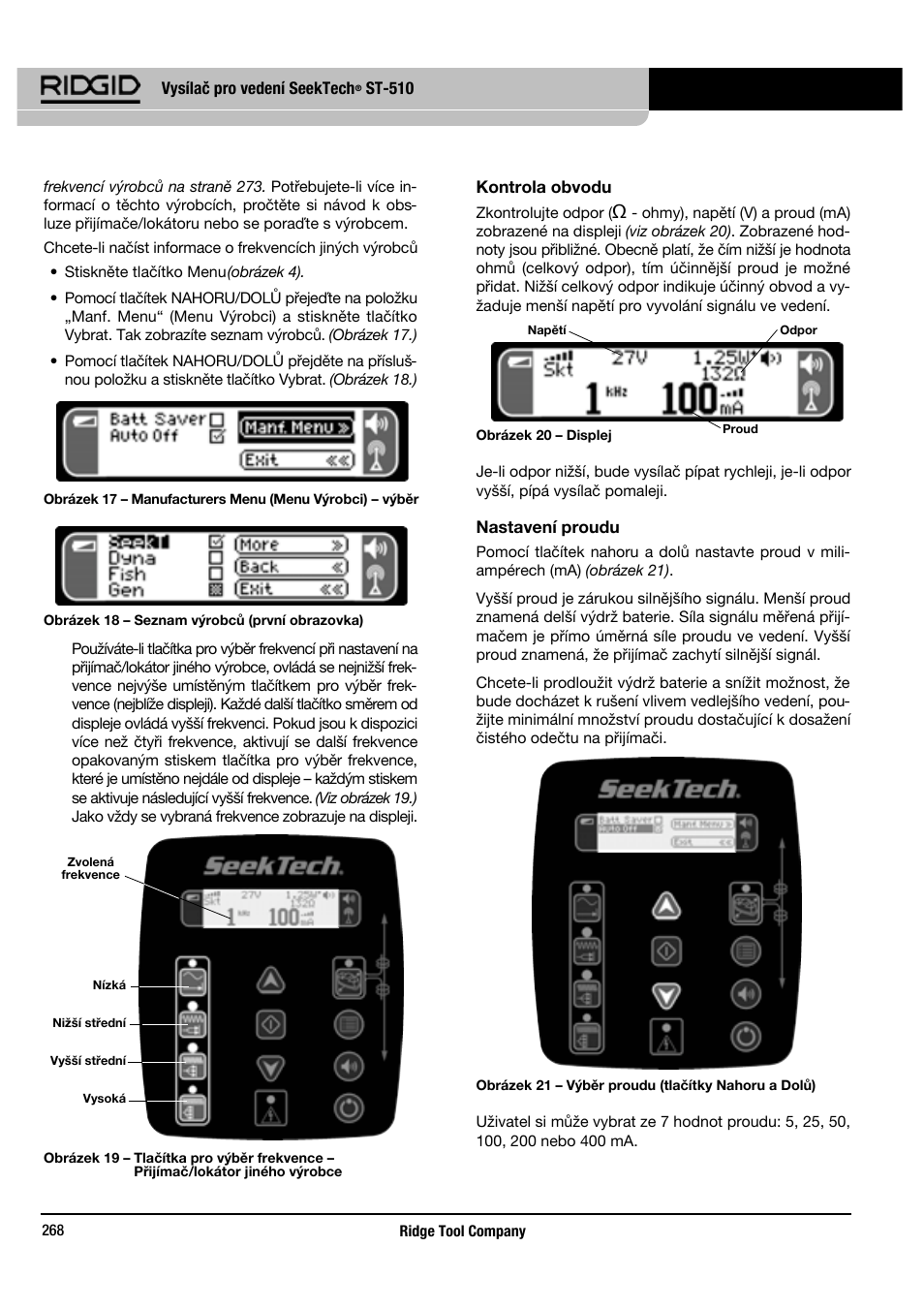 RIDGID SeekTech ST-510 User Manual | Page 270 / 403