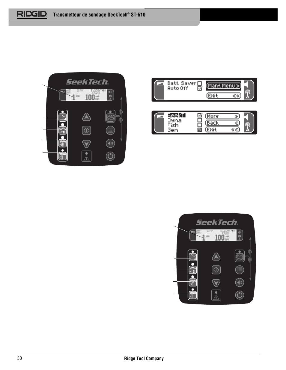 Transmetteur de sondage seektech, St-510 | RIDGID SeekTech ST-510 User Manual | Page 32 / 403