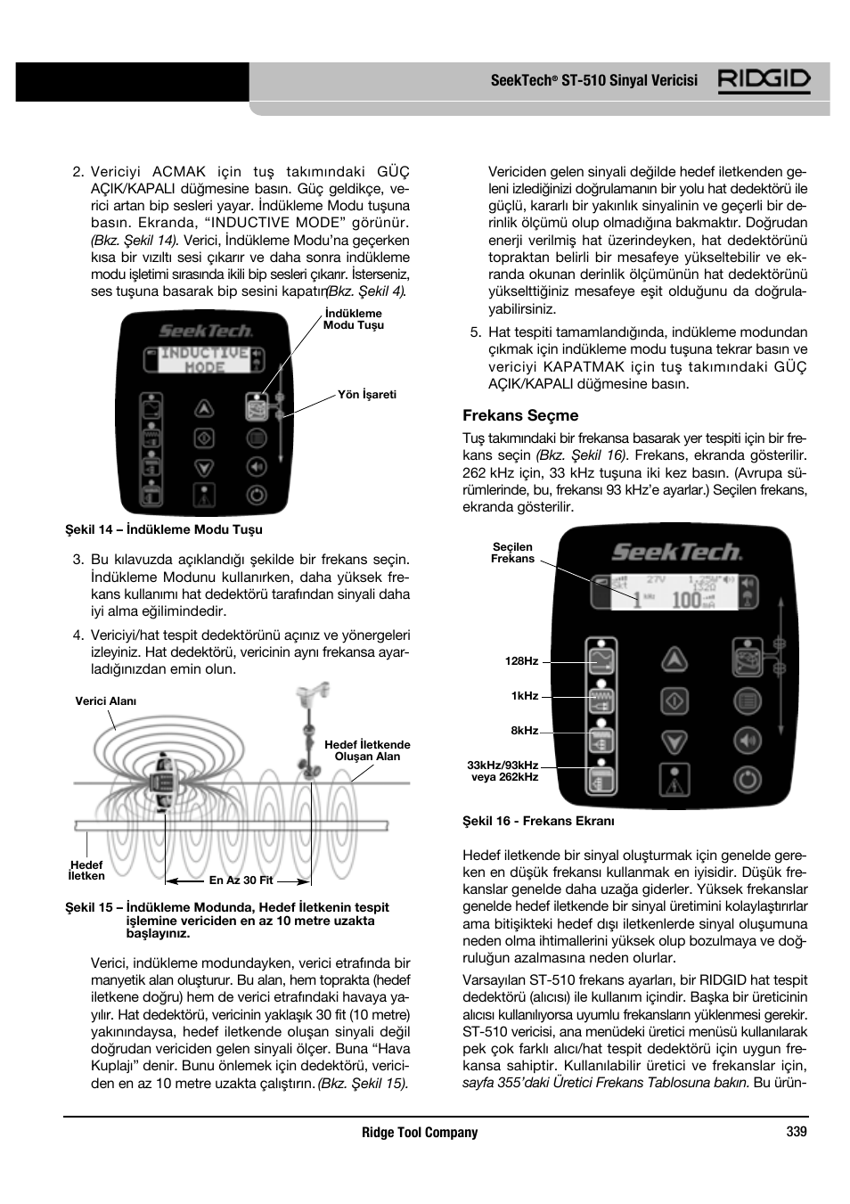 RIDGID SeekTech ST-510 User Manual | Page 341 / 403