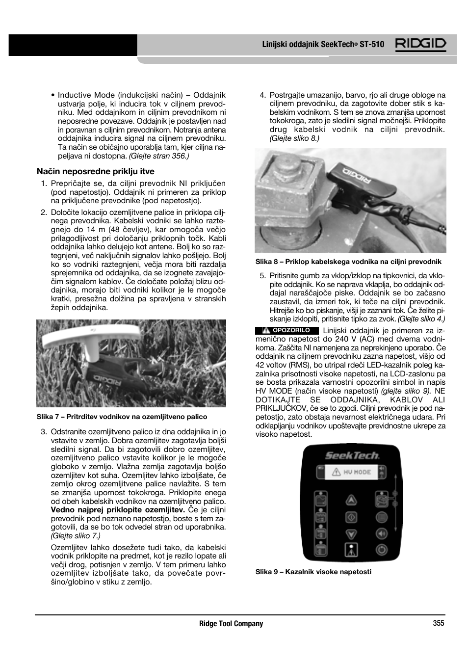 RIDGID SeekTech ST-510 User Manual | Page 357 / 403