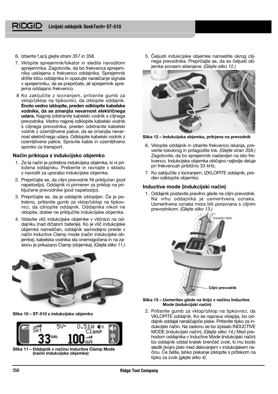 RIDGID SeekTech ST-510 User Manual | Page 358 / 403