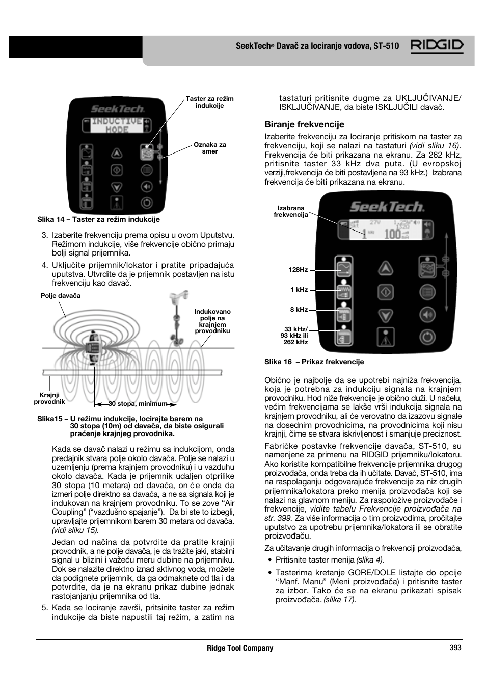 RIDGID SeekTech ST-510 User Manual | Page 395 / 403