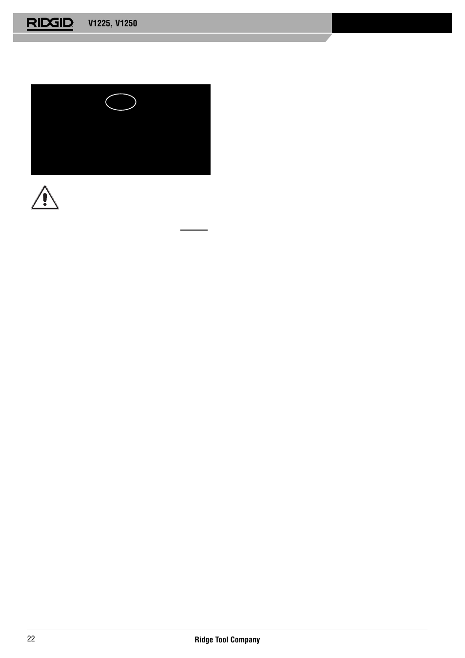 Anvisningar för användning | RIDGID V-1250 User Manual | Page 23 / 56