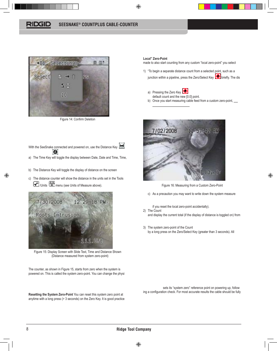 Count plus operating instructions, How the count plus measures distance, Basic operation | RIDGID CountPlus User Manual | Page 10 / 204