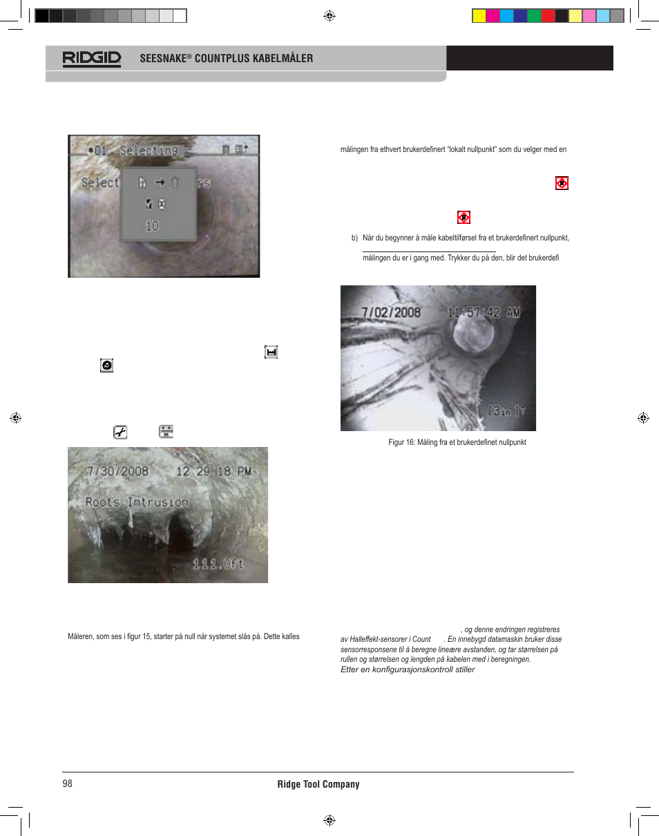Bruksanvisning for count plus, Slik måler count plus avstander, Grunnleggende bruk | RIDGID CountPlus User Manual | Page 100 / 204