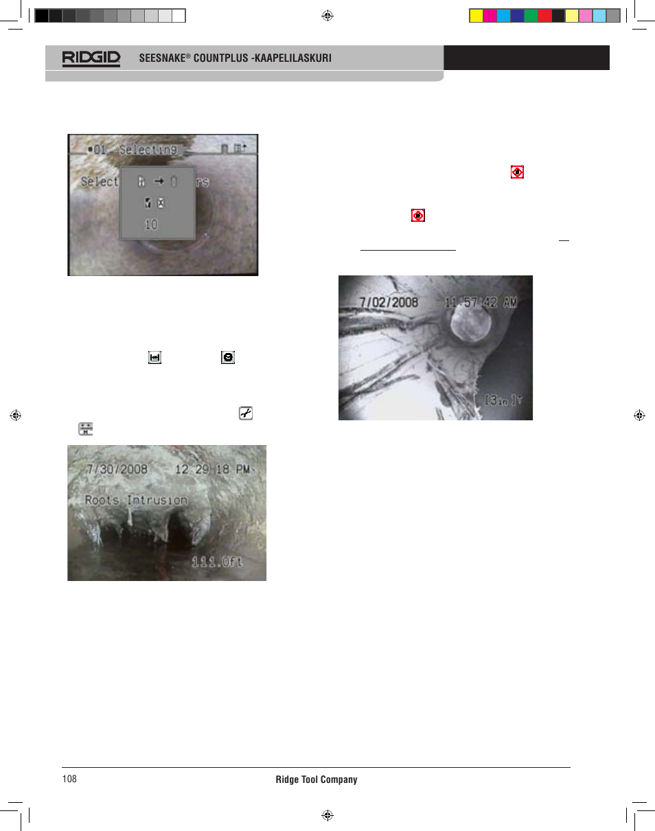 Count plus käyttöohje, Kuinka count plus mittaa etäisyyttä, Peruskäyttö | RIDGID CountPlus User Manual | Page 110 / 204