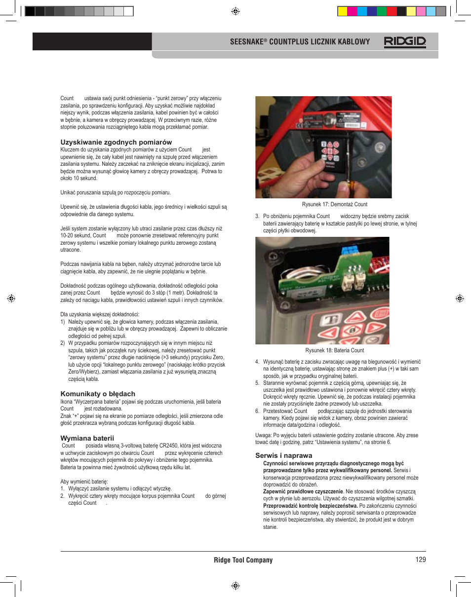 RIDGID CountPlus User Manual | Page 131 / 204