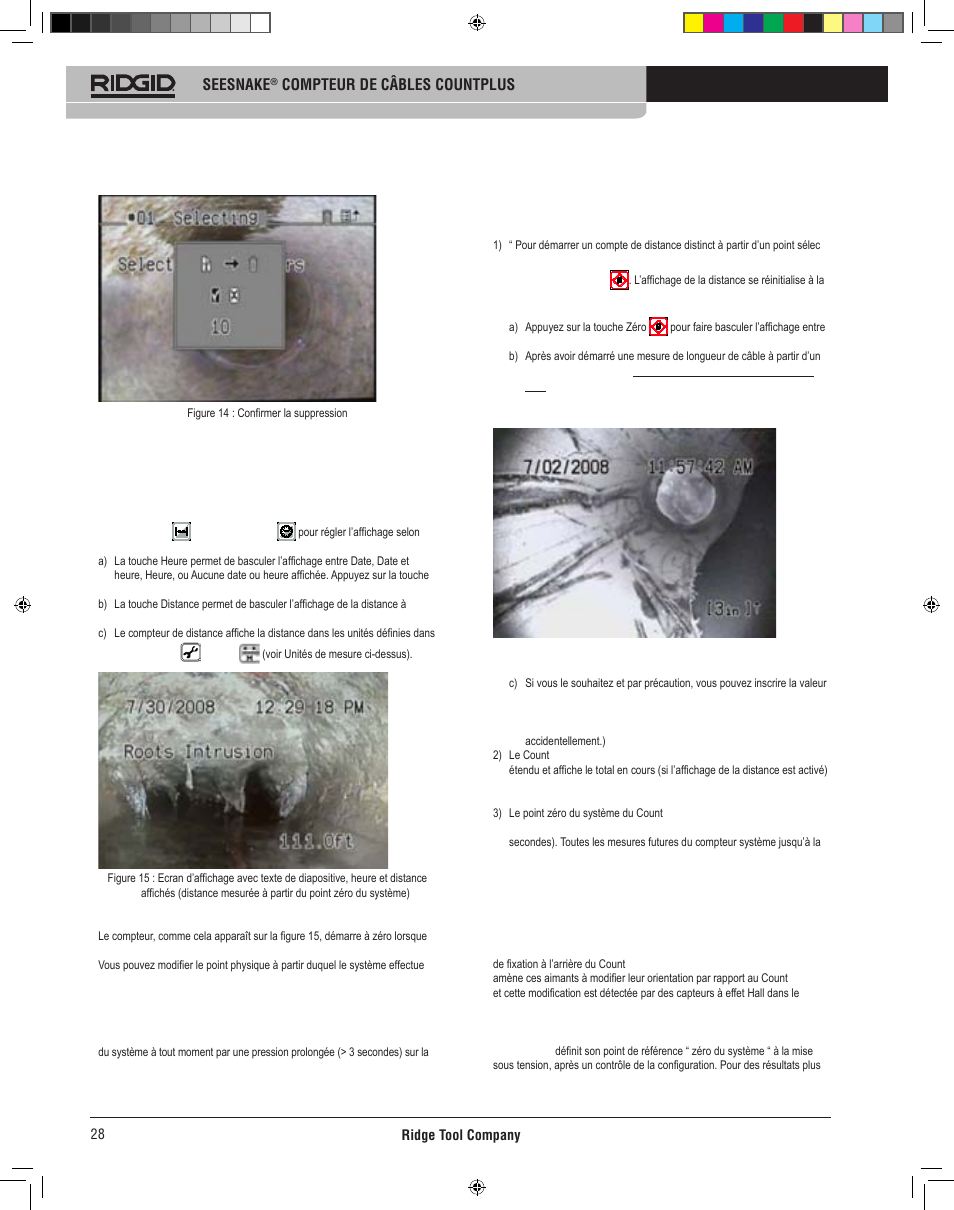 Instructions d’utilisation du count plus, Comment le count plus mesure-t-il la distance, Fonctionnement de base | RIDGID CountPlus User Manual | Page 30 / 204
