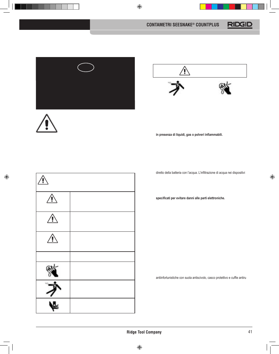 Seesnake, Manuale di istruzioni, Count plus | Contametri | RIDGID CountPlus User Manual | Page 43 / 204