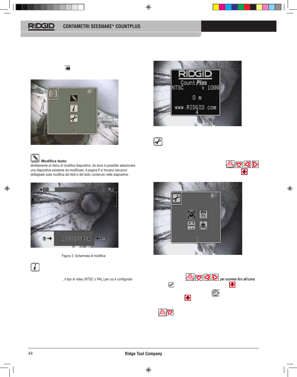 Impostazioni di sistema | RIDGID CountPlus User Manual | Page 46 / 204