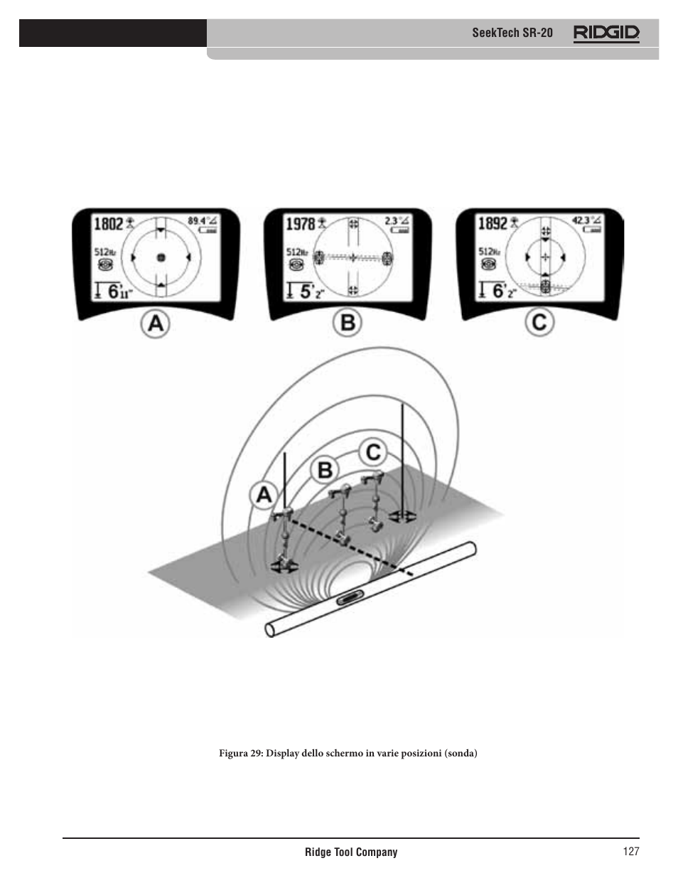 Seektech sr-20 | RIDGID SeekTech SR-20 User Manual | Page 128 / 301