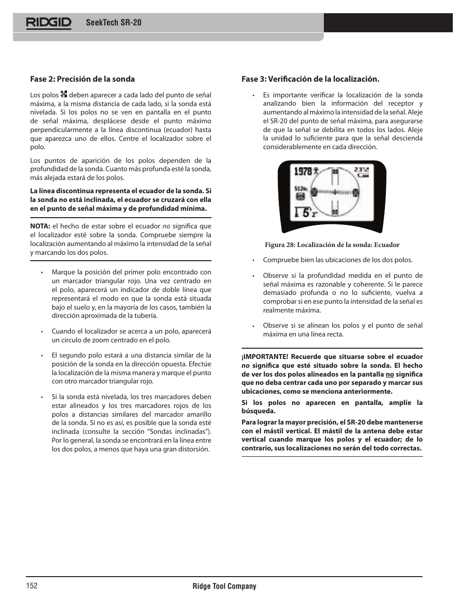 RIDGID SeekTech SR-20 User Manual | Page 153 / 301