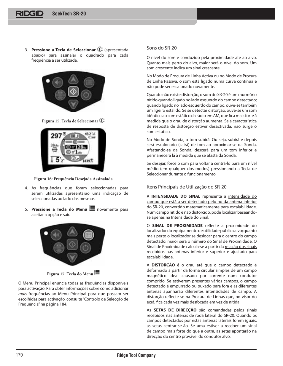 RIDGID SeekTech SR-20 User Manual | Page 171 / 301