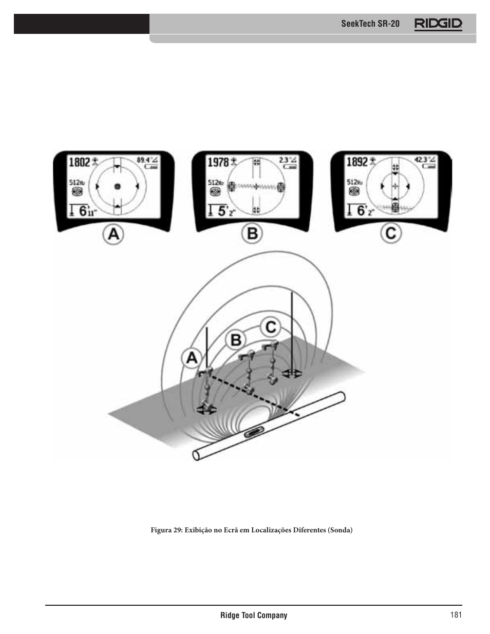 Seektech sr-20 | RIDGID SeekTech SR-20 User Manual | Page 182 / 301
