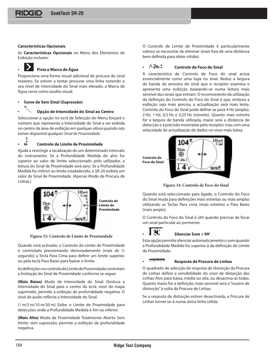 RIDGID SeekTech SR-20 User Manual | Page 185 / 301