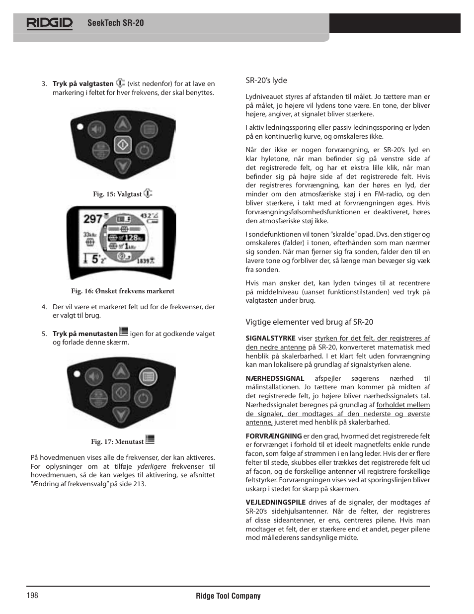 RIDGID SeekTech SR-20 User Manual | Page 199 / 301