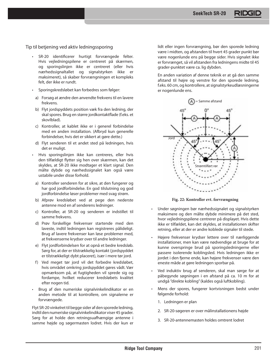 RIDGID SeekTech SR-20 User Manual | Page 202 / 301