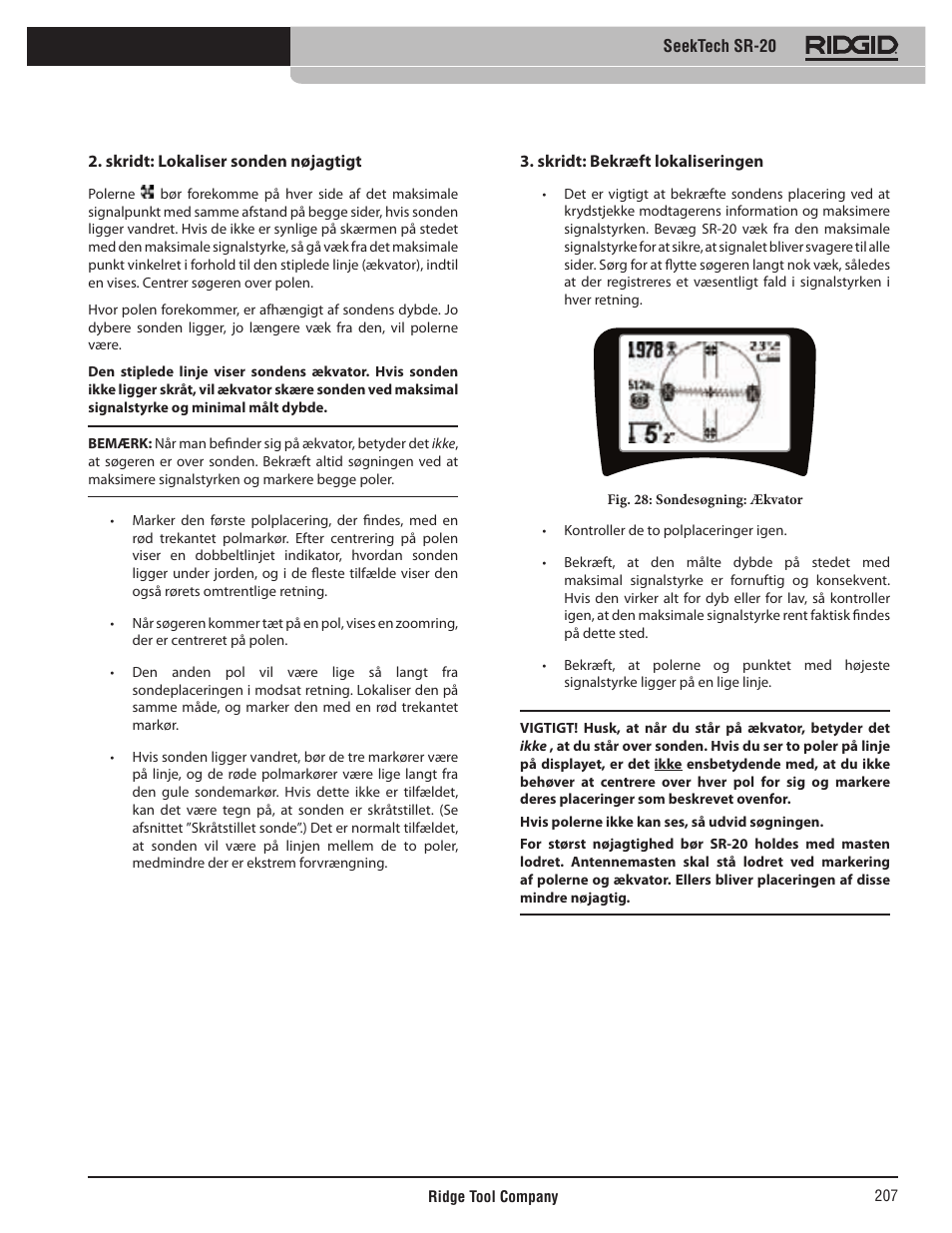 RIDGID SeekTech SR-20 User Manual | Page 208 / 301