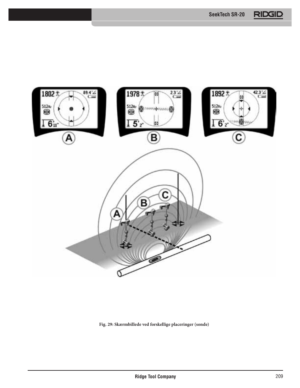 Seektech sr-20 | RIDGID SeekTech SR-20 User Manual | Page 210 / 301