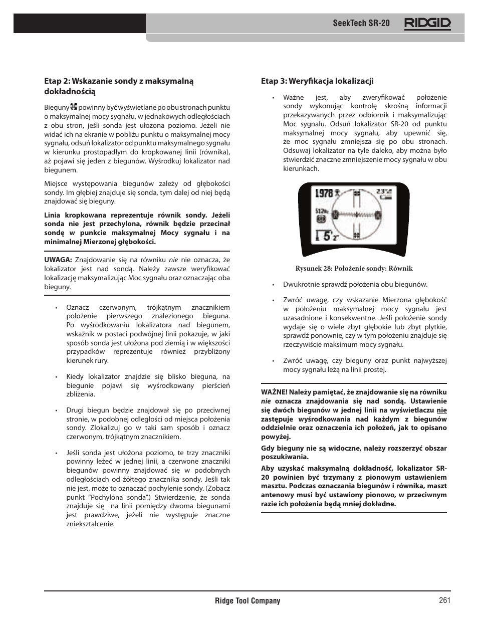 RIDGID SeekTech SR-20 User Manual | Page 262 / 301