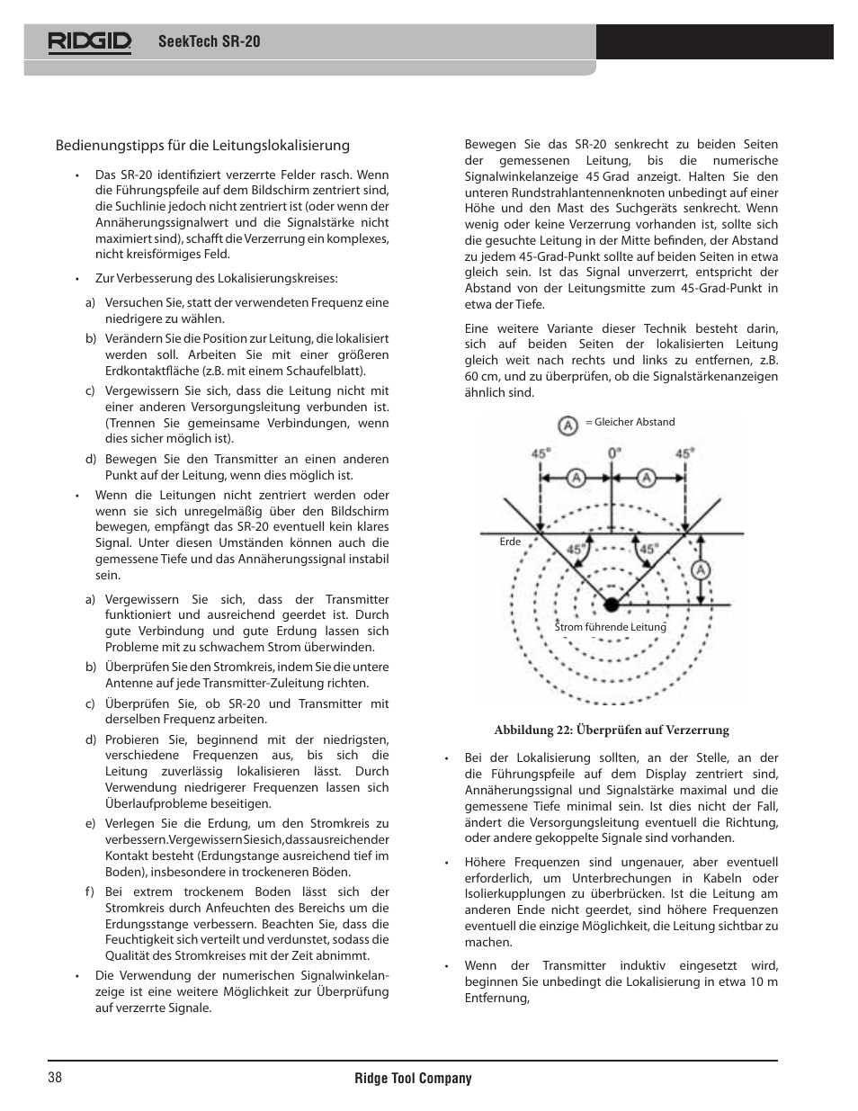 RIDGID SeekTech SR-20 User Manual | Page 39 / 301