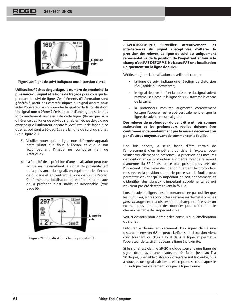 RIDGID SeekTech SR-20 User Manual | Page 65 / 301