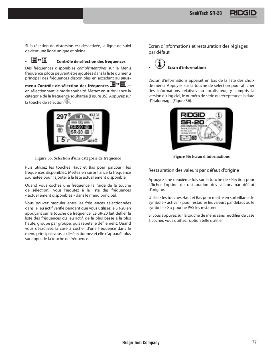 RIDGID SeekTech SR-20 User Manual | Page 78 / 301