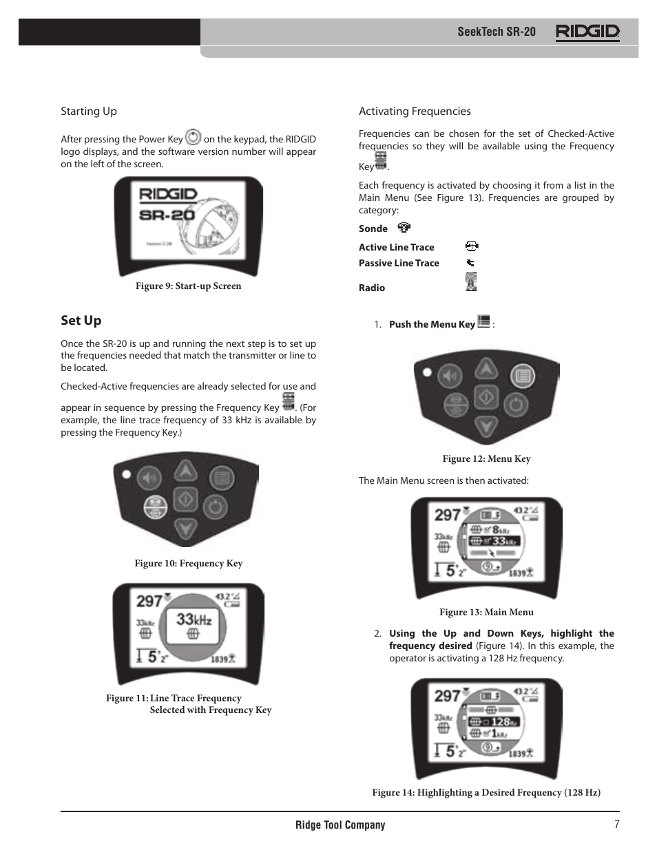Set up | RIDGID SeekTech SR-20 User Manual | Page 8 / 301