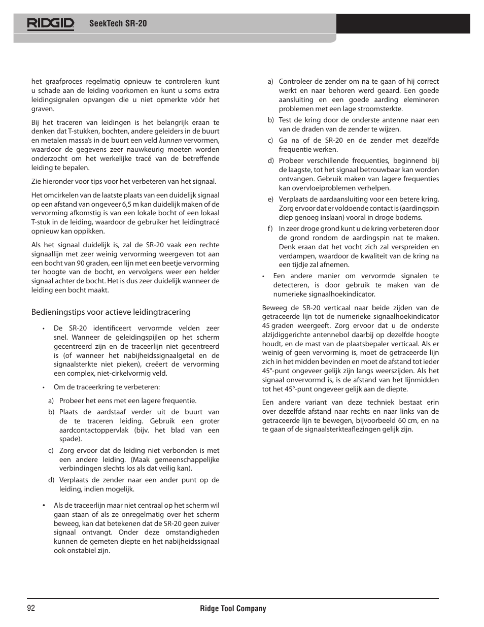 RIDGID SeekTech SR-20 User Manual | Page 93 / 301
