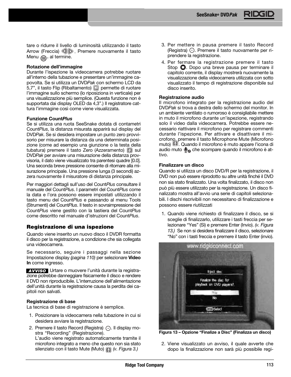 RIDGID SeeSnake DVDPak User Manual | Page 115 / 359