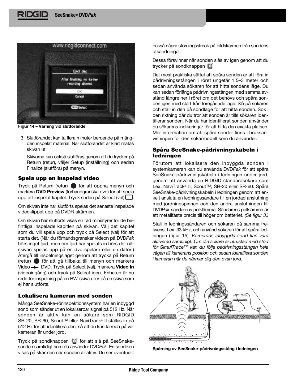 RIDGID SeeSnake DVDPak User Manual | Page 132 / 359