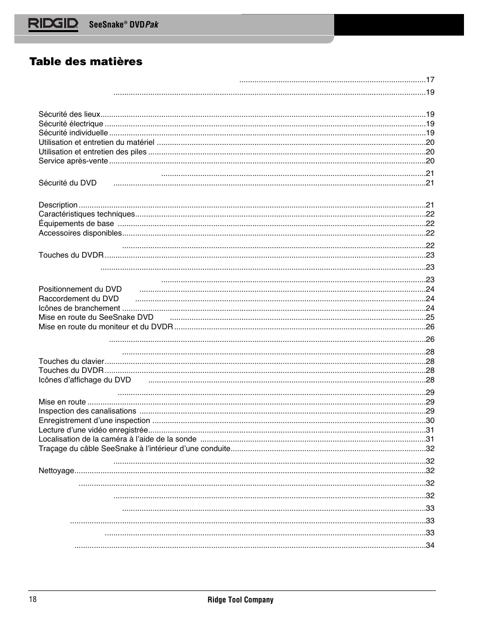 RIDGID SeeSnake DVDPak User Manual | Page 20 / 359