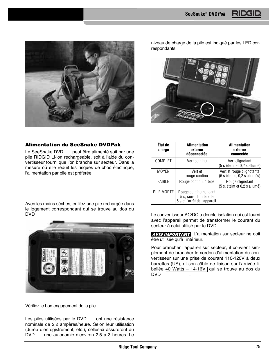 RIDGID SeeSnake DVDPak User Manual | Page 27 / 359