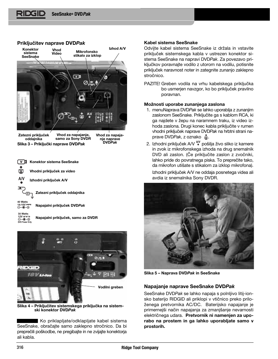 RIDGID SeeSnake DVDPak User Manual | Page 318 / 359