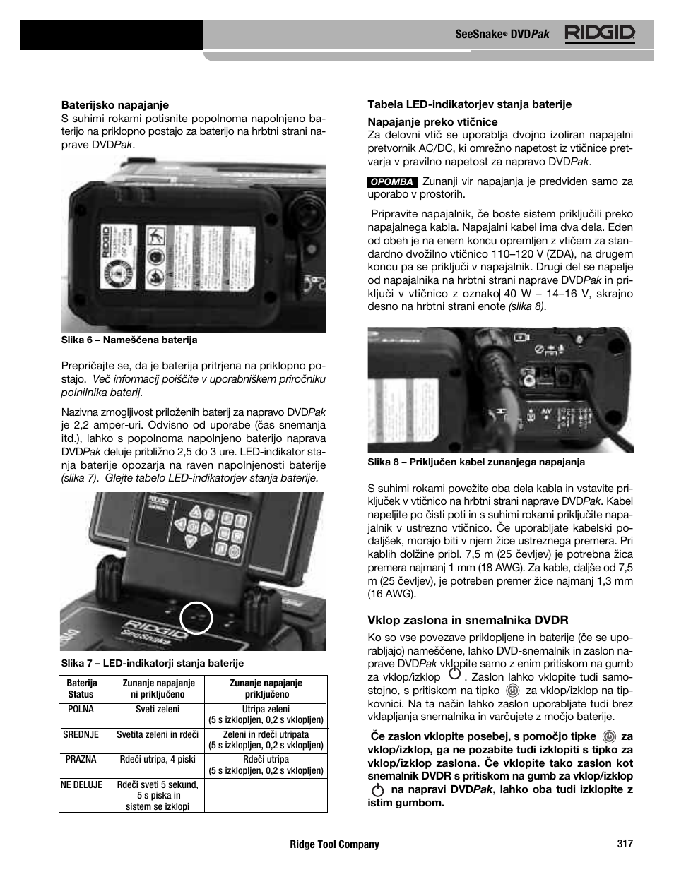 RIDGID SeeSnake DVDPak User Manual | Page 319 / 359